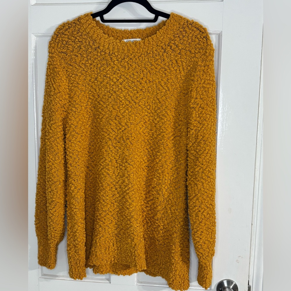 Zenana Outfitters Mustard Long Soft Sweater